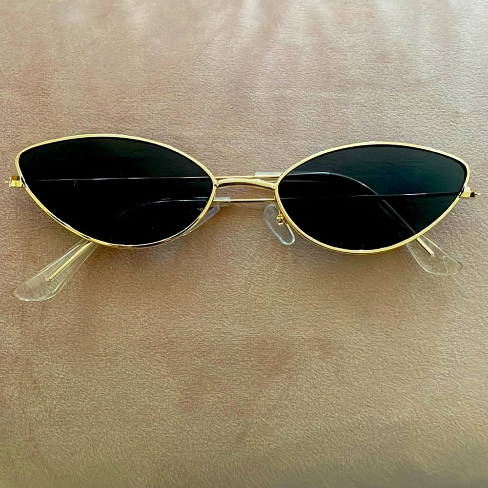 Black Gold Cat Eye Sunglasses